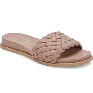 NWOT Dolce Vita braided slide sandal, size 10, cafe/nude NWOT